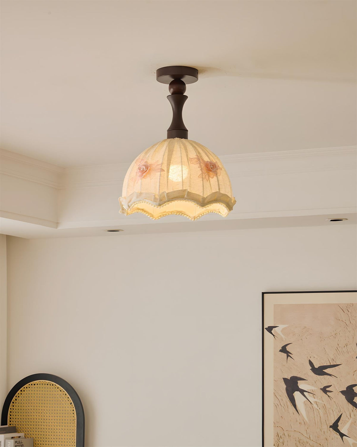 Camélia Wood Ceiling Lamp — product view 4