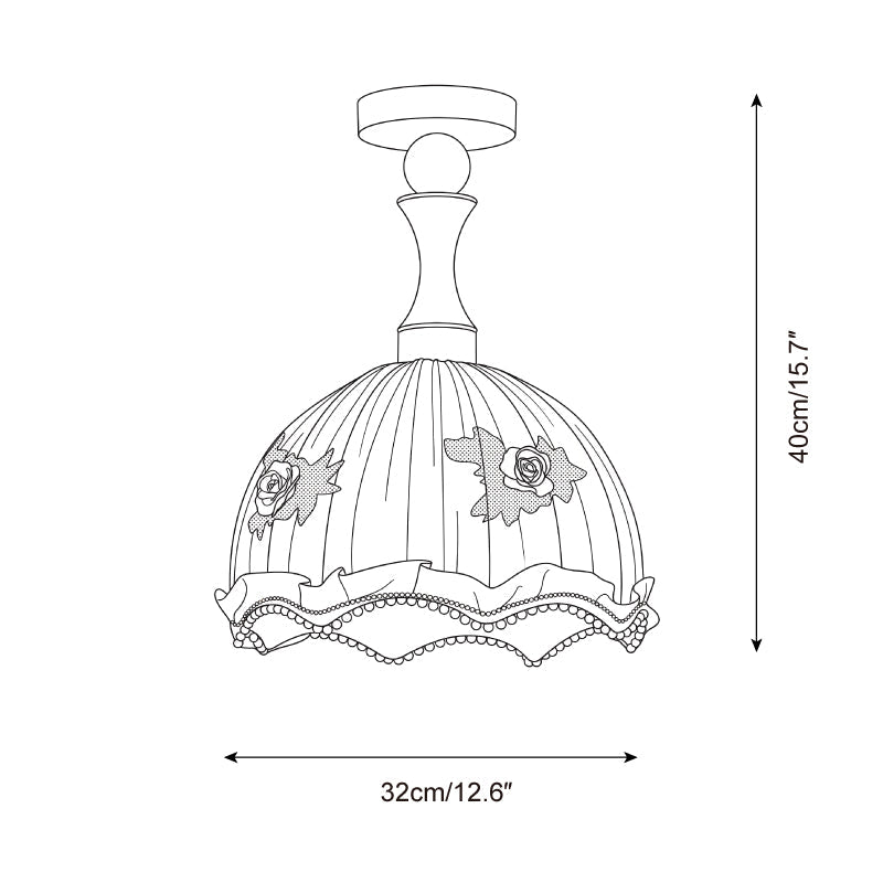Camélia Wood Ceiling Lamp — product detail 12