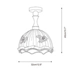 Camélia Wood Ceiling Lamp — product detail 12