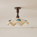 Maribel Wavy Wood Ceiling Lamp — product view 2