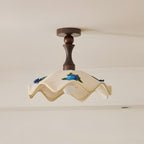 Maribel Wavy Wood Ceiling Lamp — product view 2