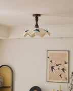 Maribel Wavy Wood Ceiling Lamp — product view 6