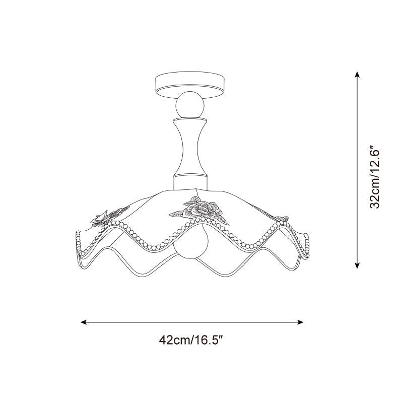 Maribel Wavy Wood Ceiling Lamp — product detail 16
