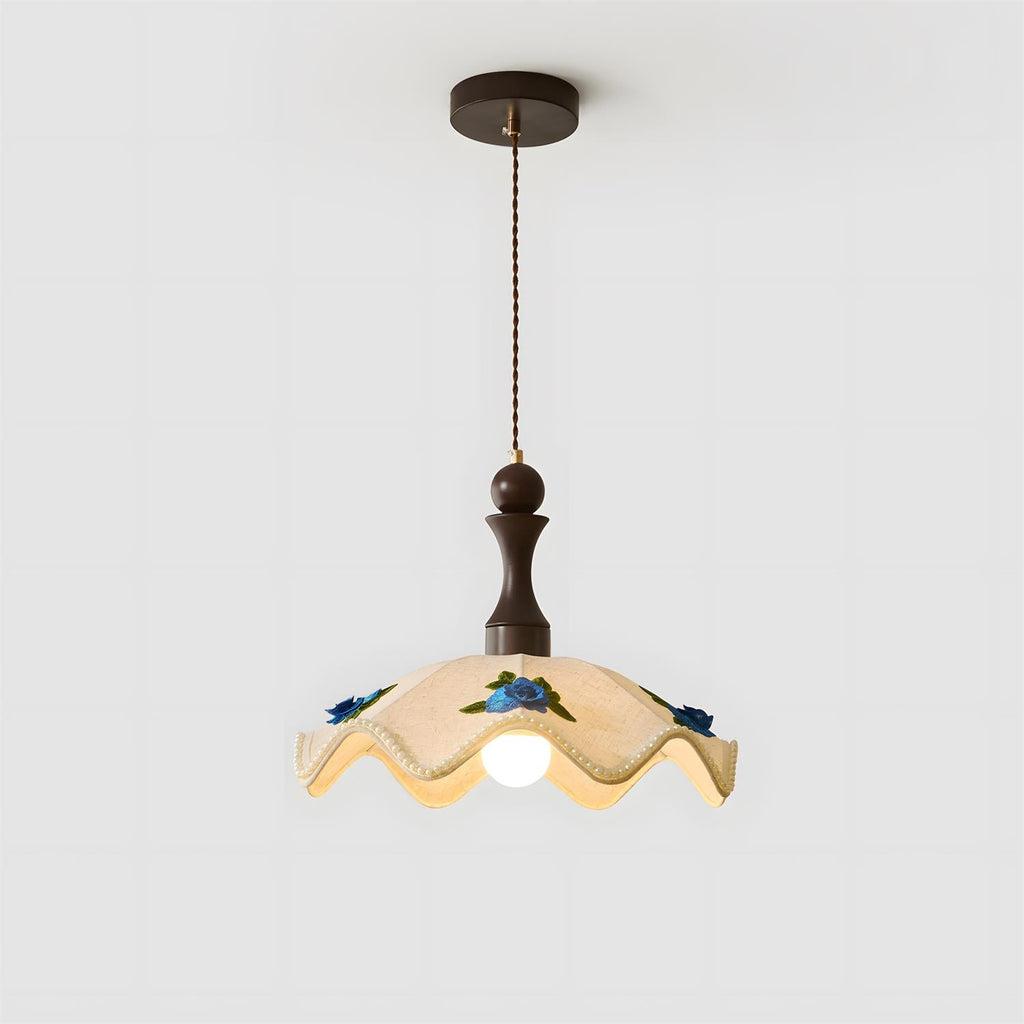 Maribel Wavy Wood Pendant Light — product view 6