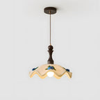 Maribel Wavy Wood Pendant Light — product view 6