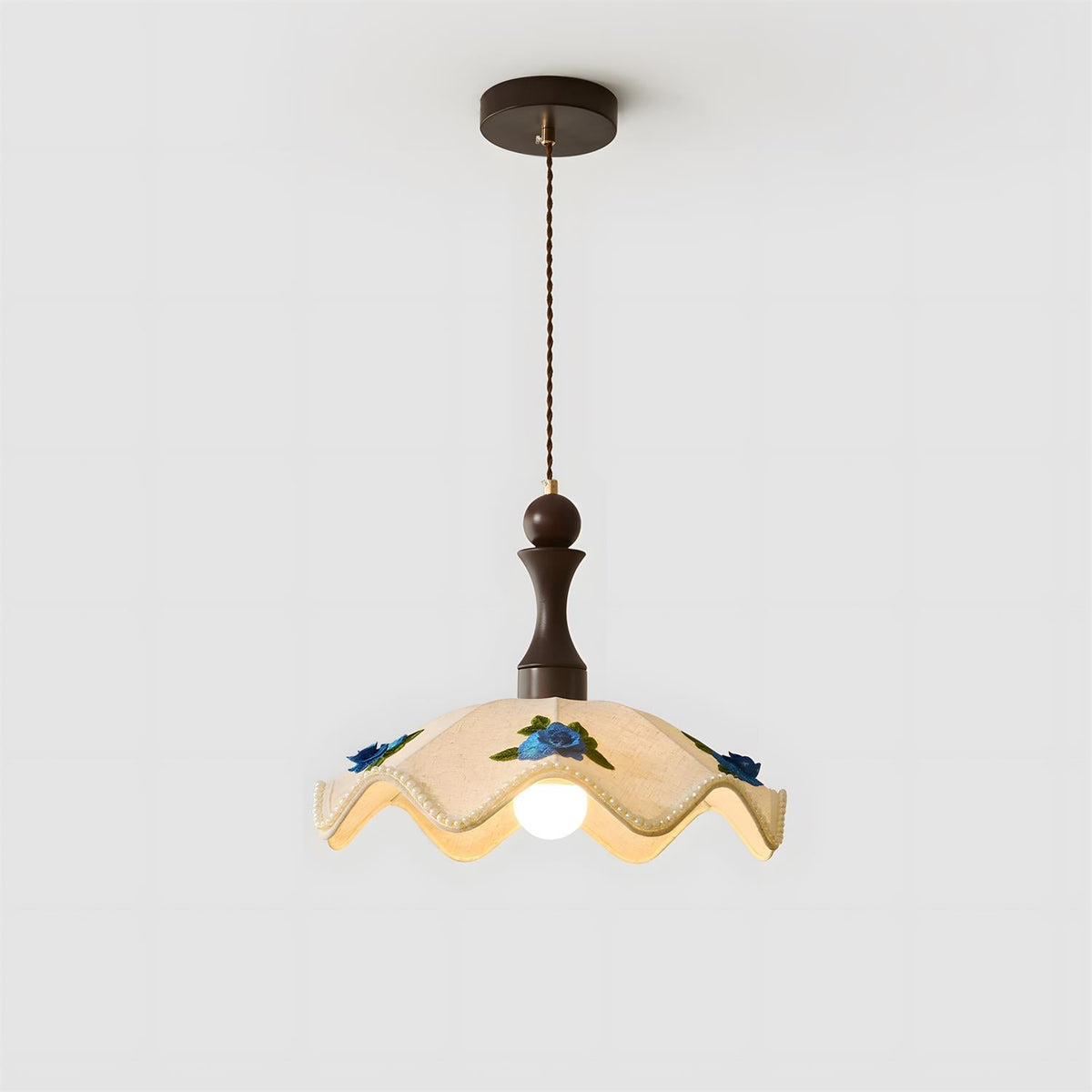 Maribel Wavy Wood Pendant Light — product view 6