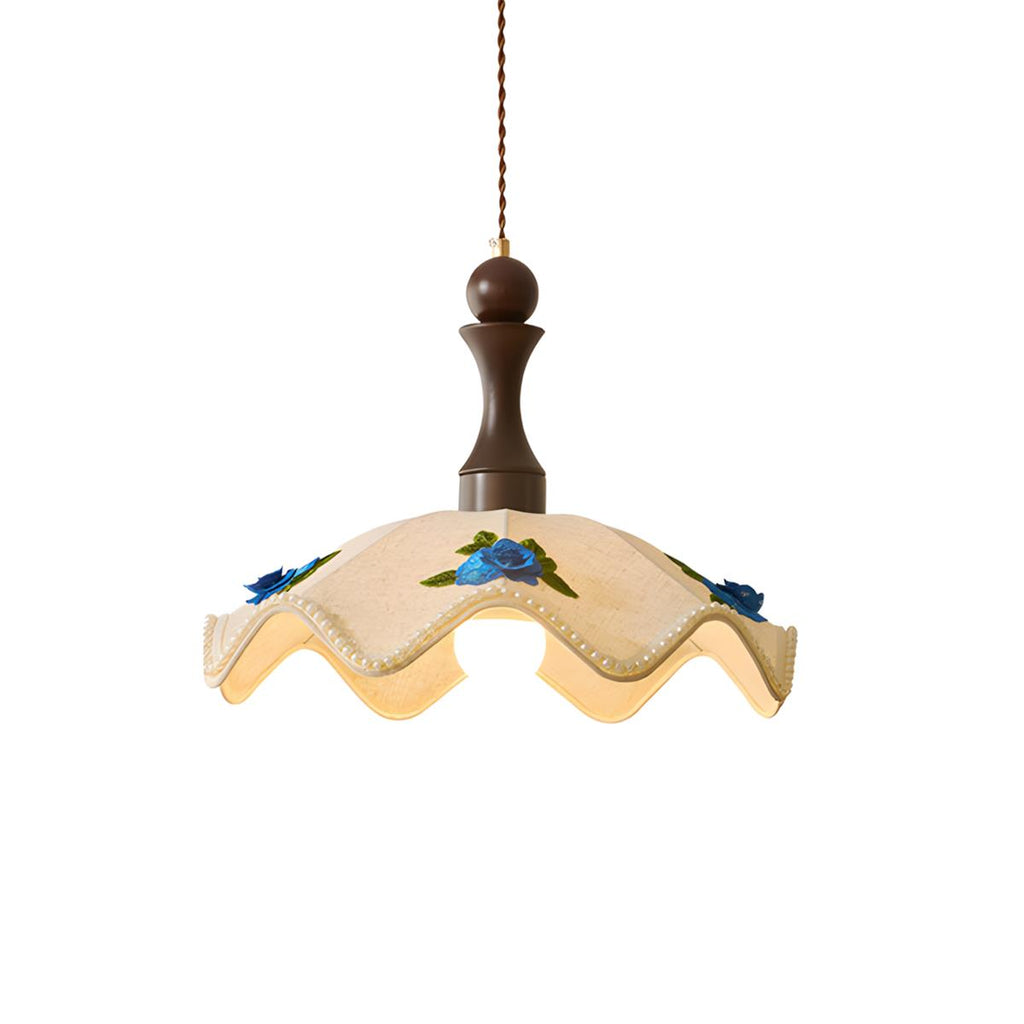 Maribel Wavy Wood Pendant Light — product view 10