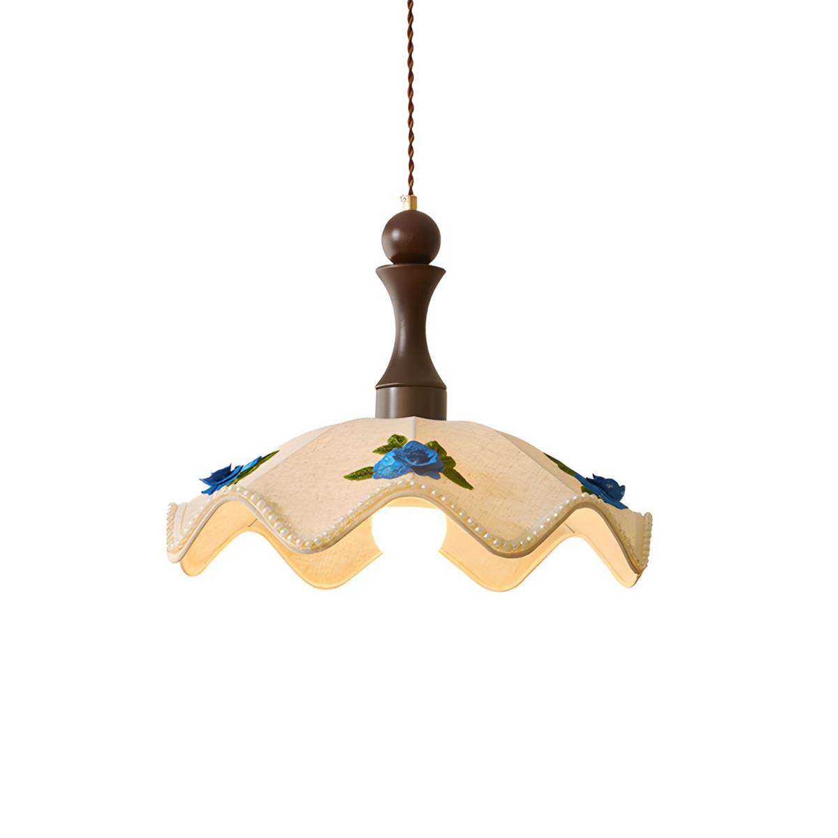 Maribel Wavy Wood Pendant Light — product view 10