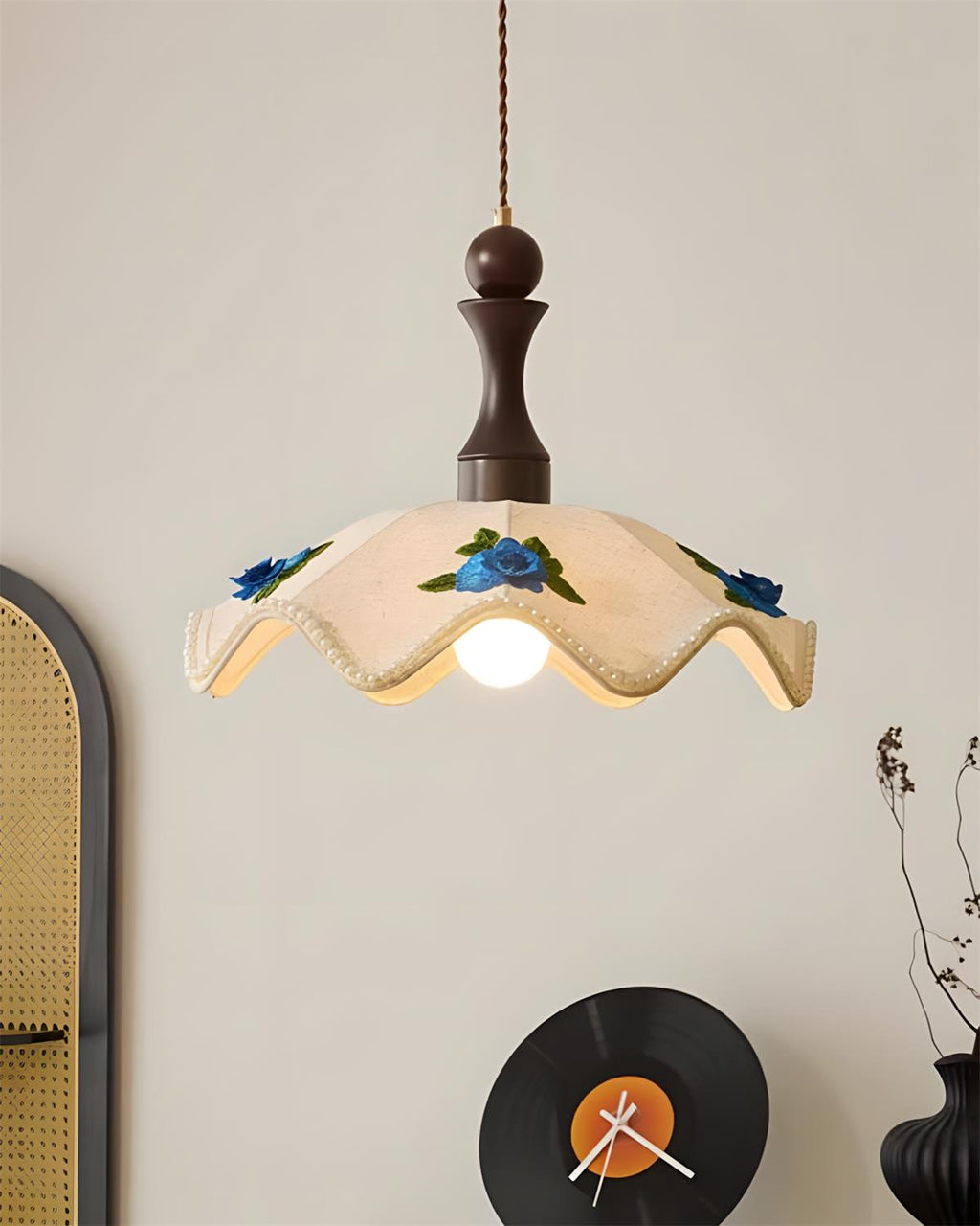 Maribel Wavy Wood Pendant Light — product view 12