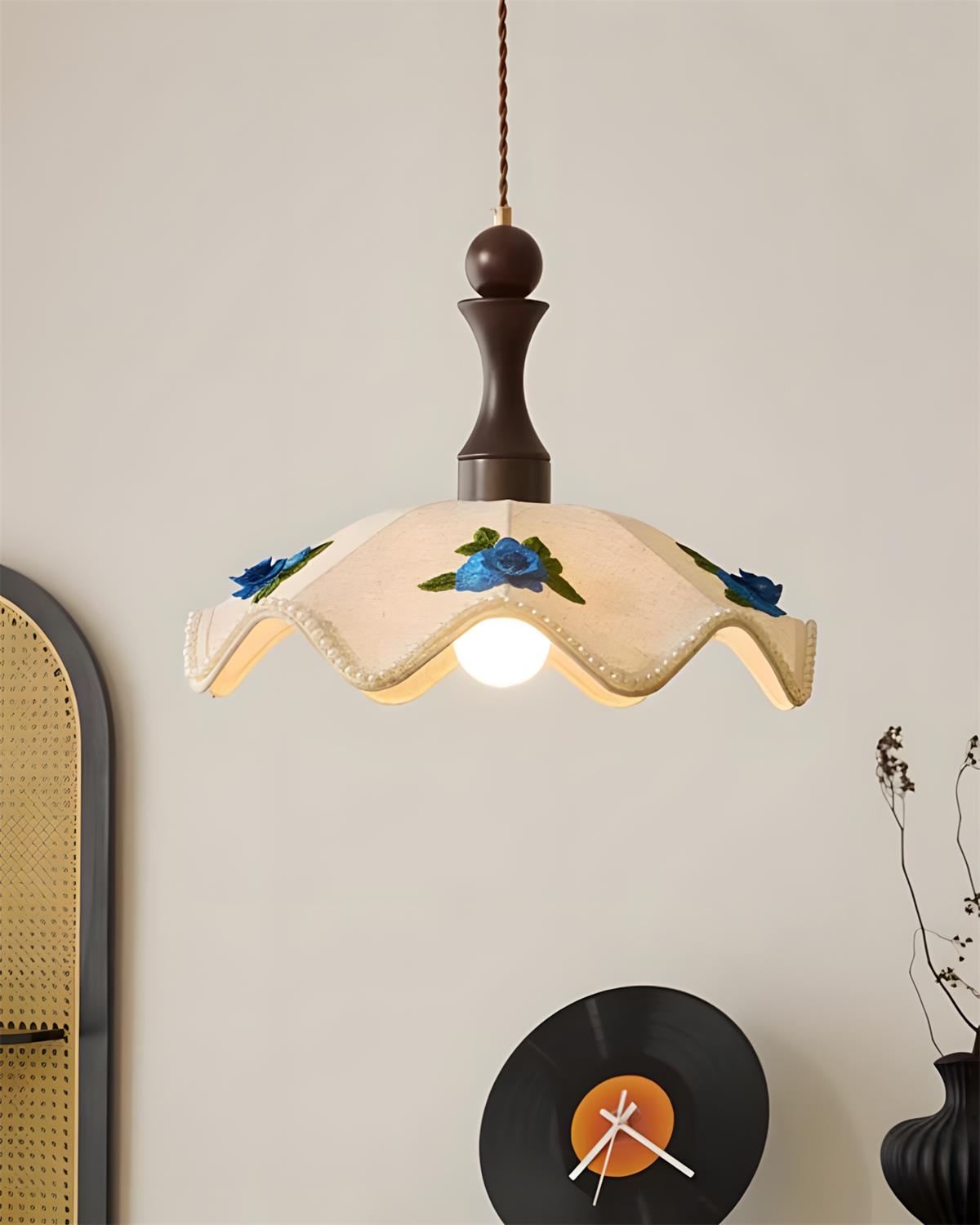 Maribel Wavy Wood Pendant Light — product view 12