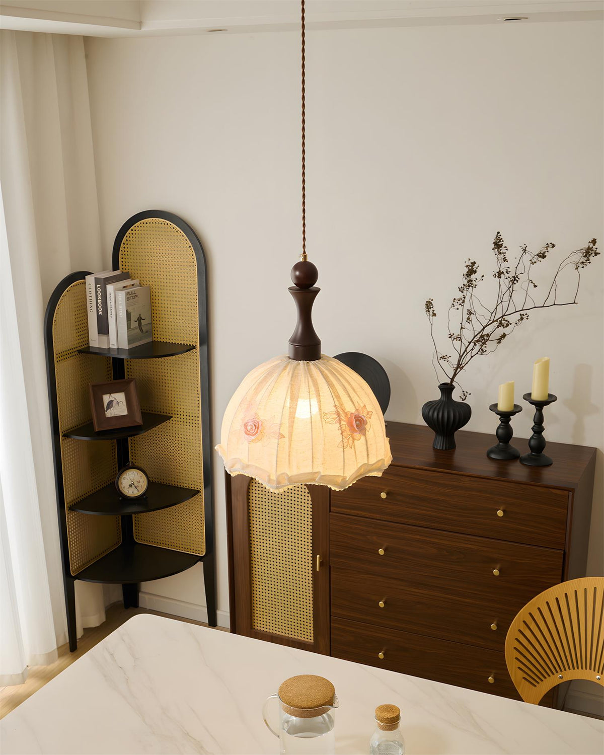 Camélia Wood Pendant Lamp — product view 5