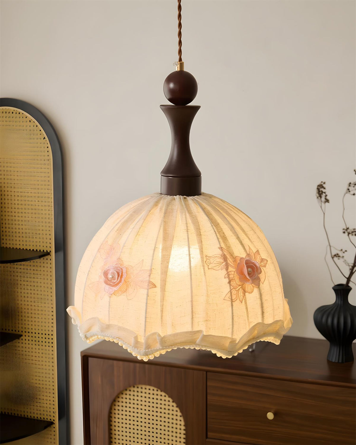 Camélia Wood Pendant Lamp — product view 11