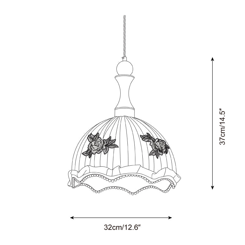 Camélia Wood Pendant Lamp — product detail 13