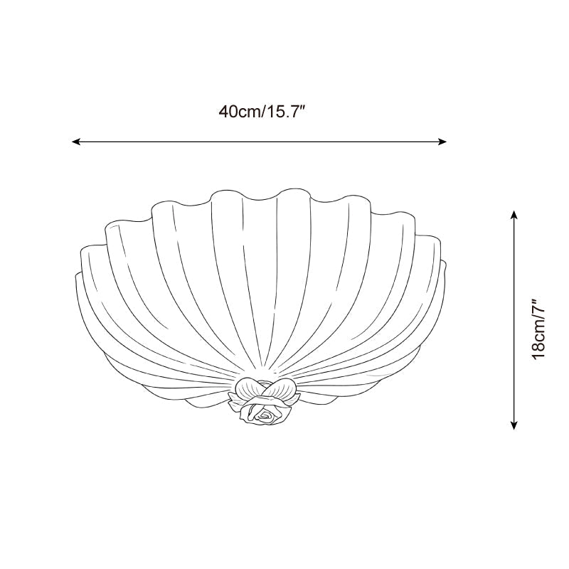 Belle Coquille Glass Ceiling Lamp — product detail 15