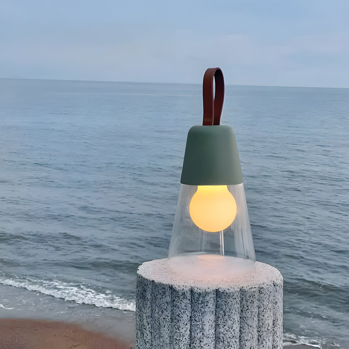 Oceana Portable Glass Table Lamp — product view 2