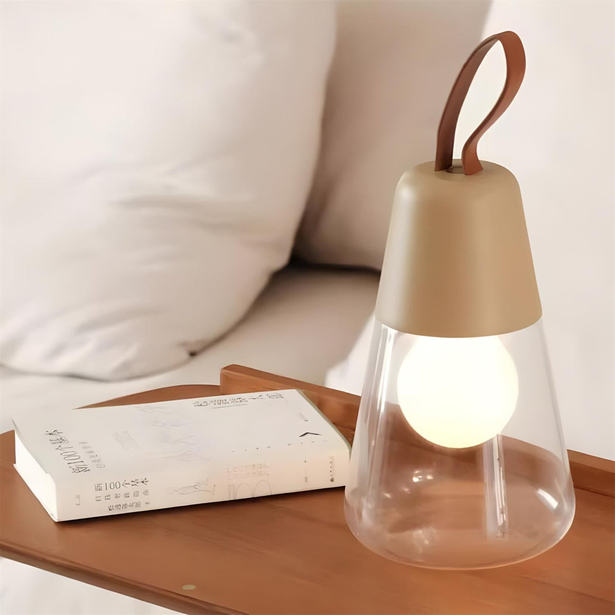 Oceana Portable Glass Table Lamp — product view 6