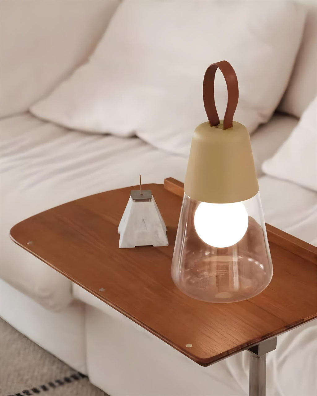 Oceana Portable Glass Table Lamp — product view 8