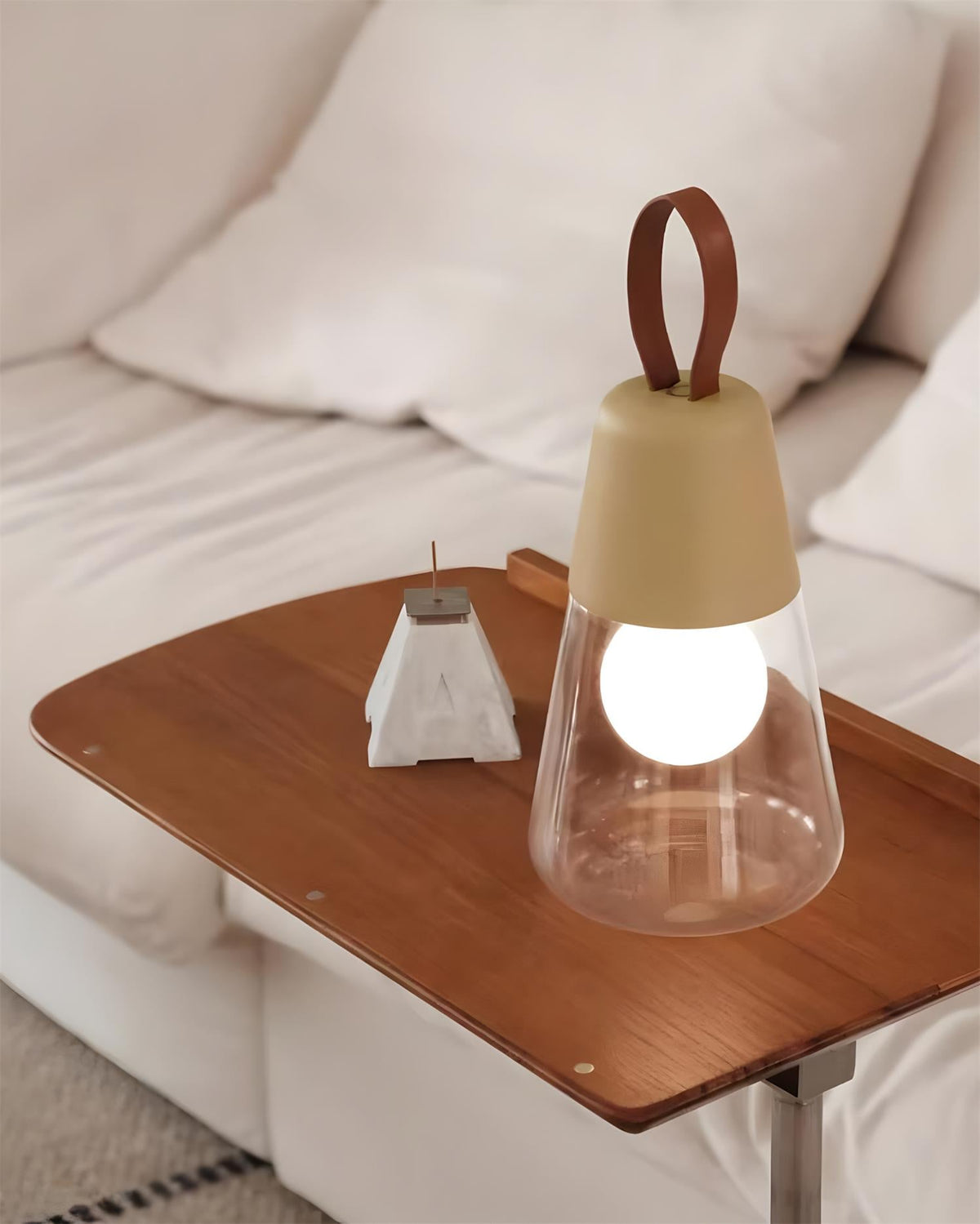 Oceana Portable Glass Table Lamp — product view 8