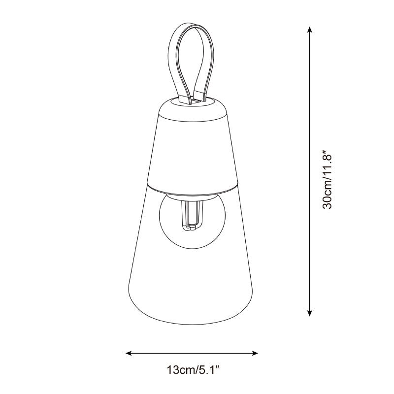 Oceana Portable Glass Table Lamp — product detail 14