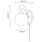 Mirelle Glo Glass Wall Lamp — product detail 17