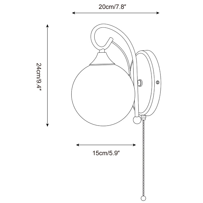 Mirelle Glo Glass Wall Lamp — product detail 17