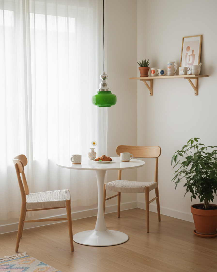 Jade Pulse Glass Pendant Lamp — product view 3