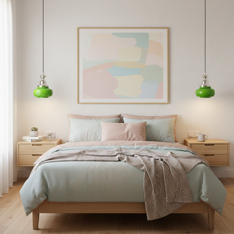 Jade Pulse Glass Pendant Lamp — product view 7