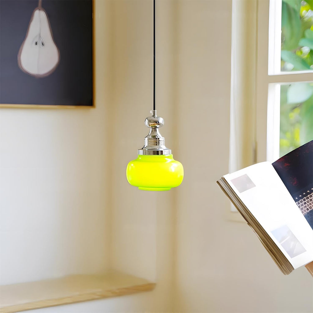Jade Pulse Glass Pendant Lamp — product view 9