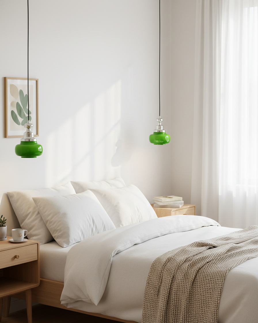 Jade Pulse Glass Pendant Lamp — product view 13