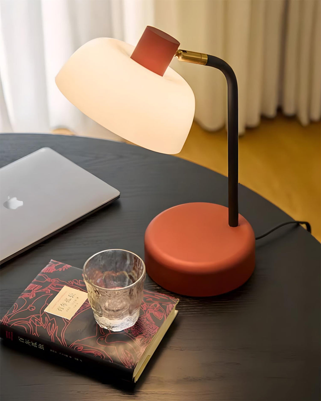Milo Arc Glass Table Lamp — product view 3