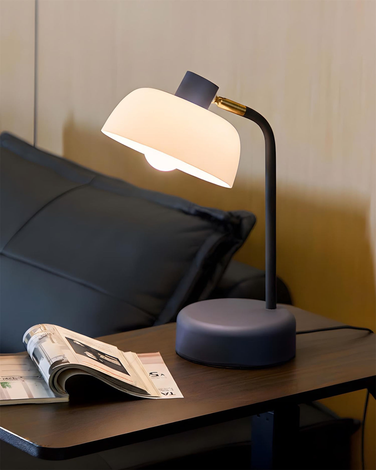 Milo Arc Glass Table Lamp — product view 4