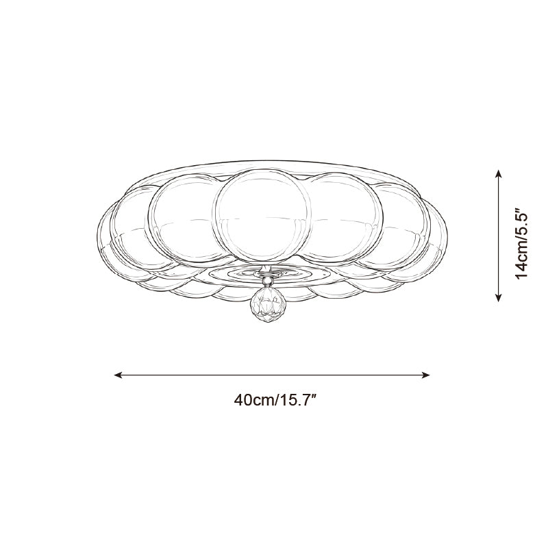 Hallowmere Glass Ceiling Lamp — product detail 10