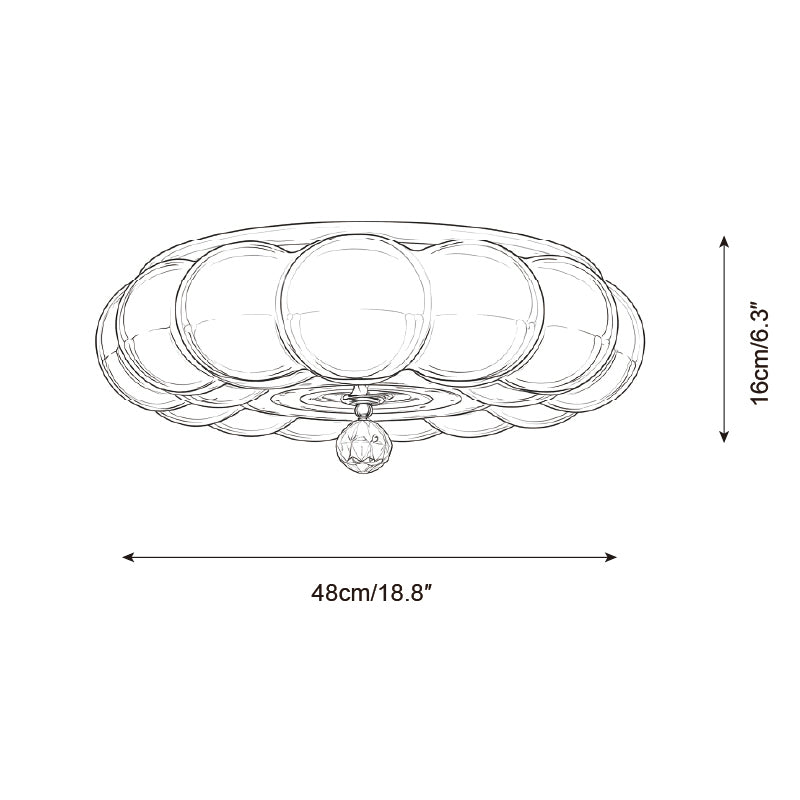 Hallowmere Glass Ceiling Lamp — product detail 11