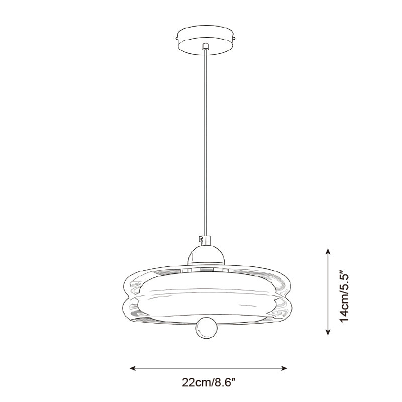 Rivolo Orbit Glass Pendant Lamp — product detail 14