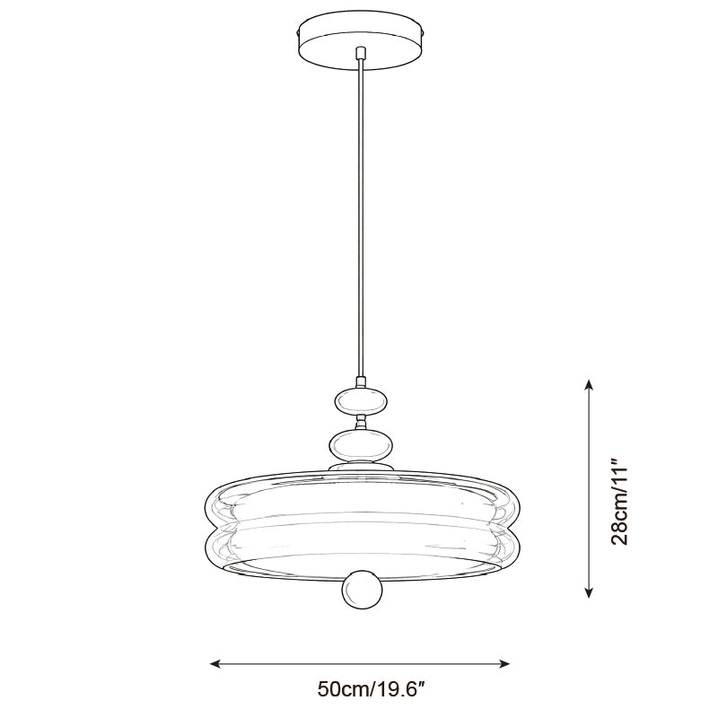Rivolo Orbit Glass Pendant Lamp — product detail 16