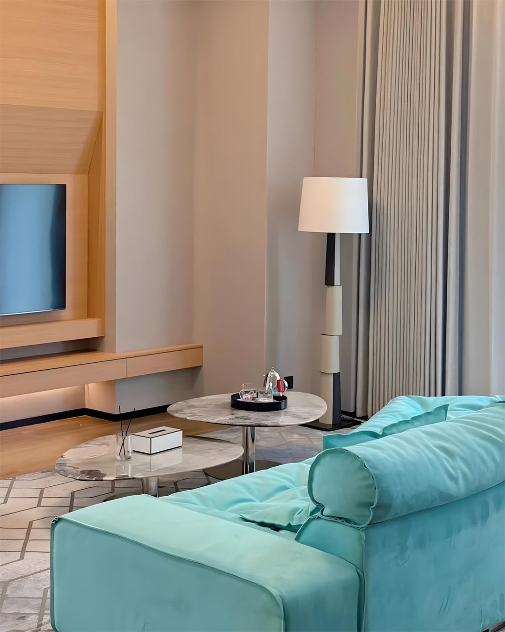 Elion Block Metal Floor Lamp — product view 5
