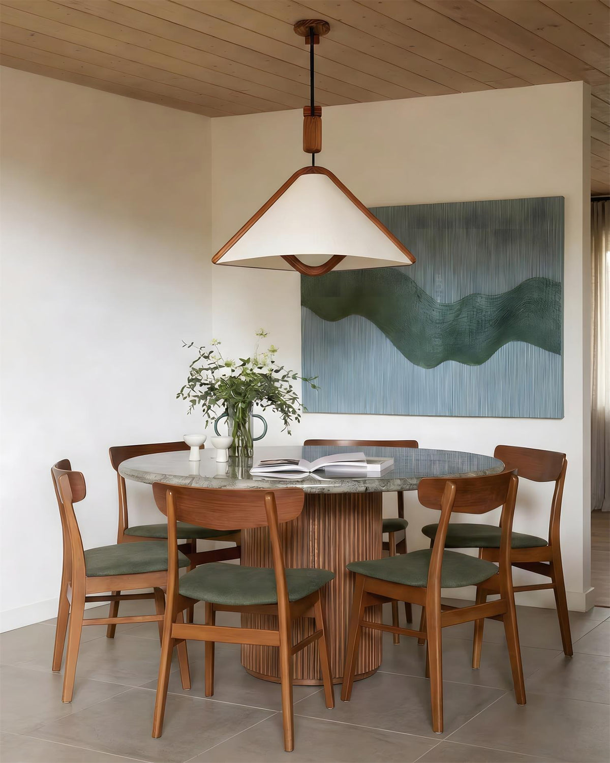 Mireon Arch Wood Pendant Lamp — product view 3