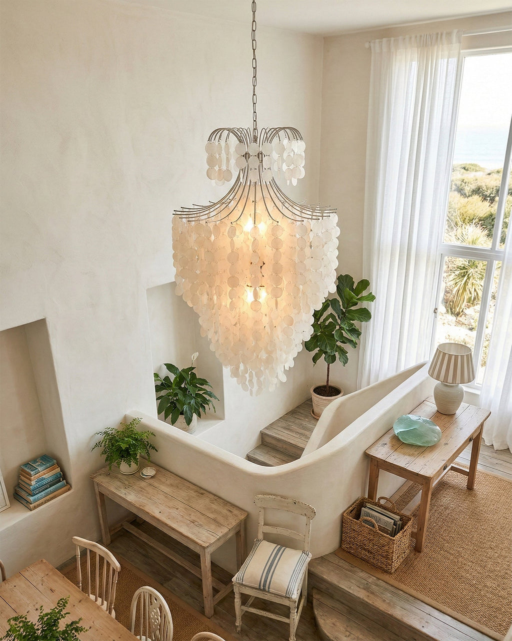 Tirenza Shell Metal Chandelier — product view 8