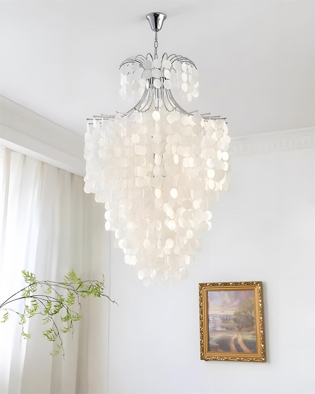 Tirenza Shell Metal Chandelier — product view 10