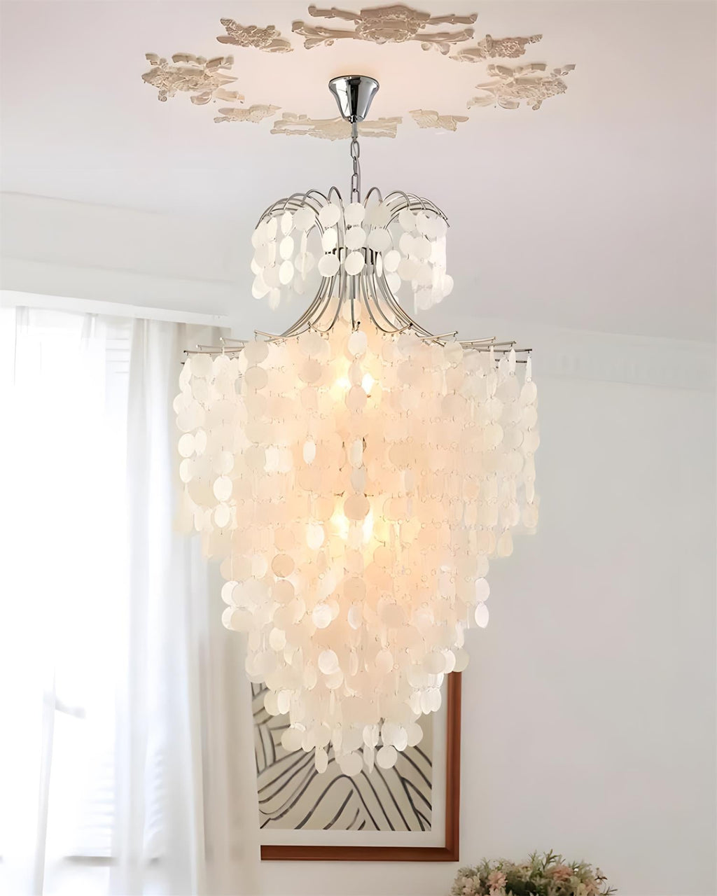 Tirenza Shell Metal Chandelier — product view 12