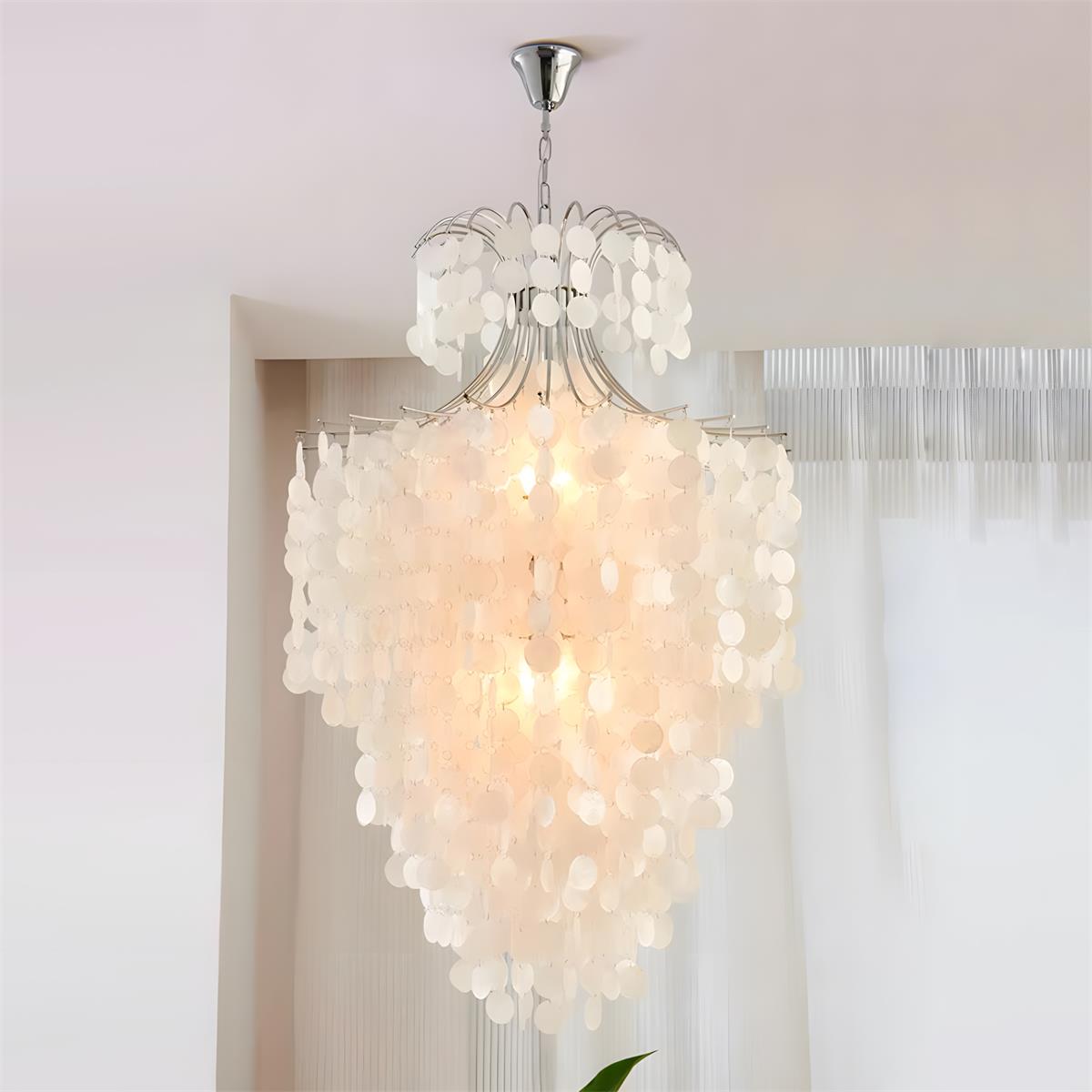 Tirenza Shell Metal Chandelier — product view 14