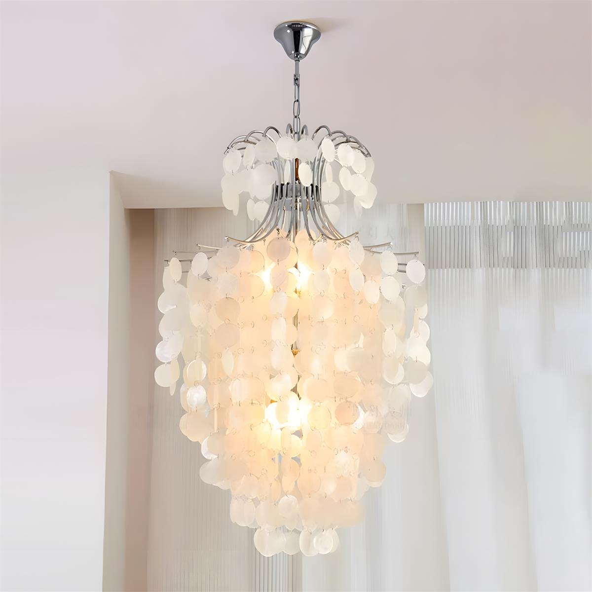 Tirenza Shell Metal Chandelier — product view 15