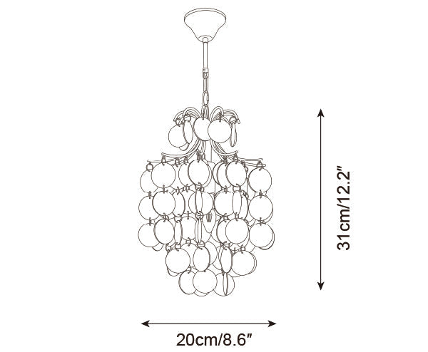 Tirenza Shell Metal Chandelier — product detail 18