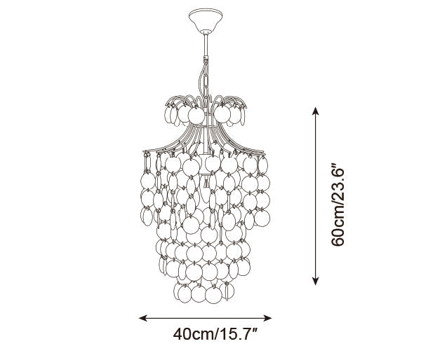 Tirenza Shell Metal Chandelier — product detail 19