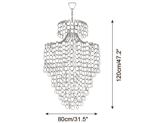 Tirenza Shell Metal Chandelier — product detail 21