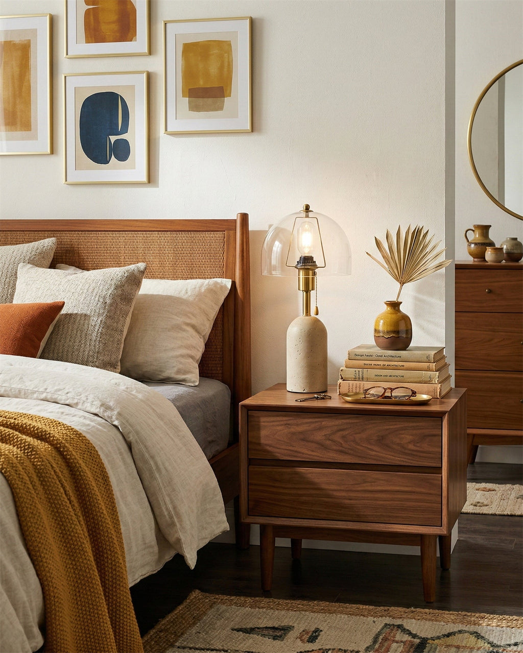 Avero Travertine Table Lamp — product view 9