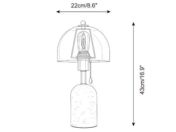 Avero Travertine Table Lamp — product detail 20