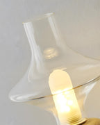 Stilla Orb Travertine Table Lamp — product view 17