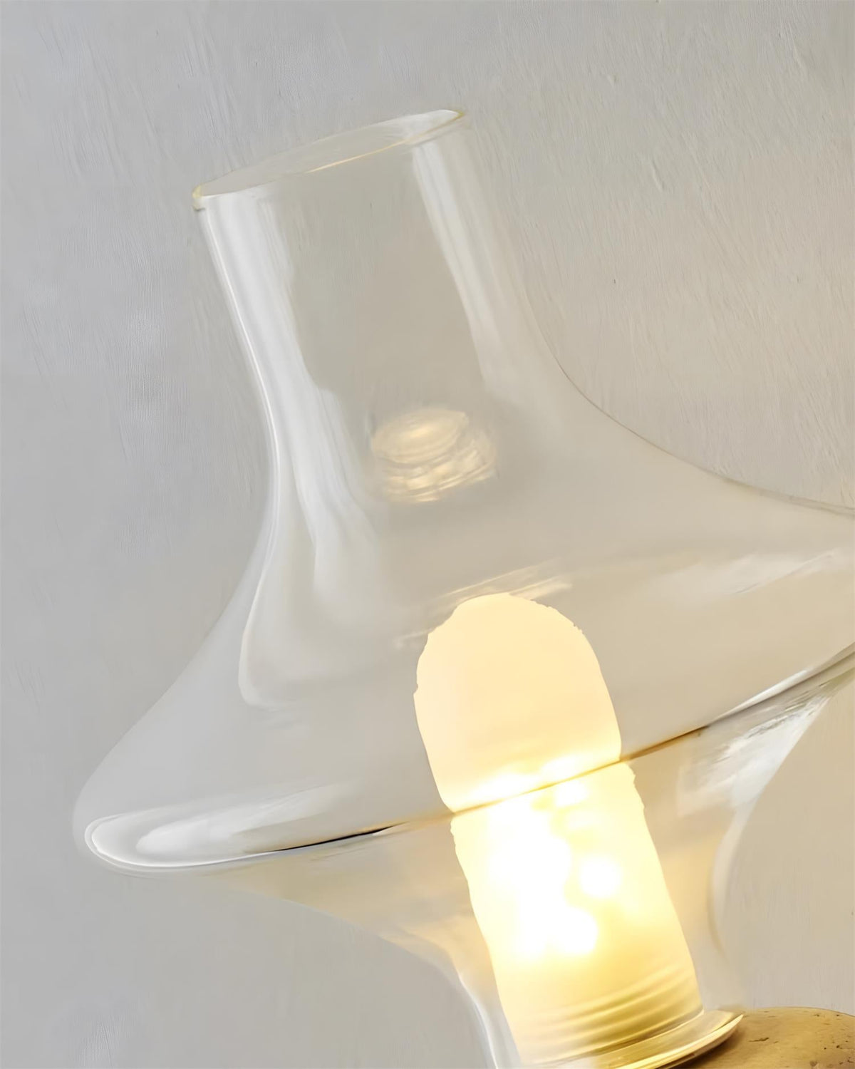 Stilla Orb Travertine Table Lamp — product view 17