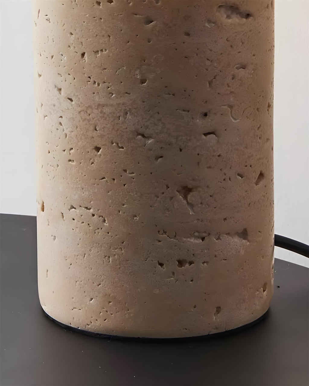 Stilla Orb Travertine Table Lamp — product view 18
